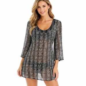 Tommy Bahama Swim Coverup Size Medium Black